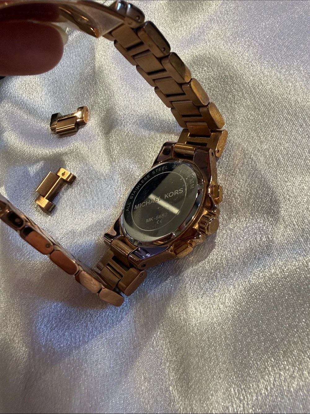 Michael Kors Rose Gold Tone Men’s Chronograph Bracelet Watch